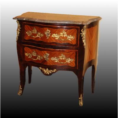 Louis XV Style "sauteuse" Chest Of Drawers