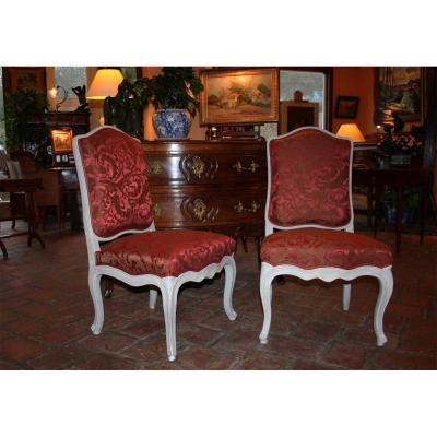 Pair Of Louis XV Chairs,