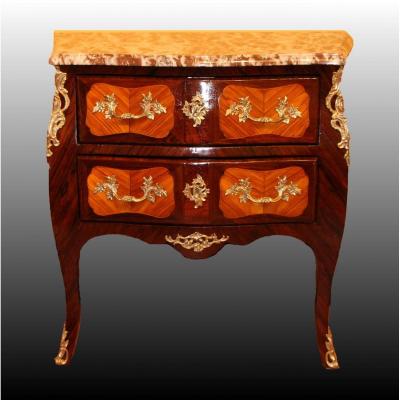 Commode « Sauteuse » D’époque Louis XV