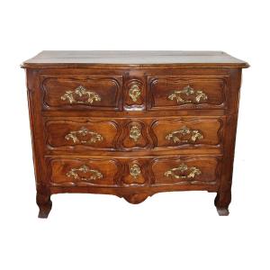 Commode En Noyer D’époque XVIIIème