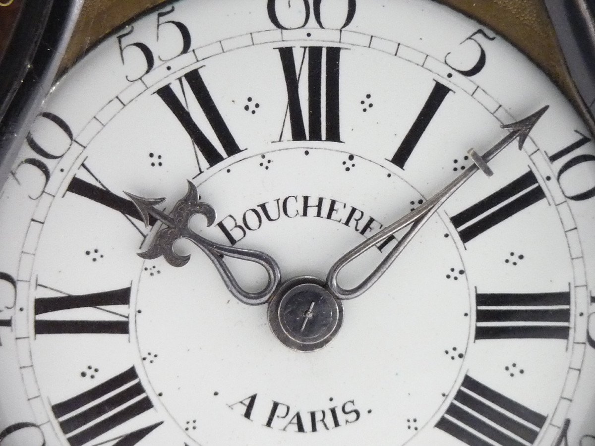 Small Clock "tête De Poupée" Régence Period, Early XVIII Century-photo-4