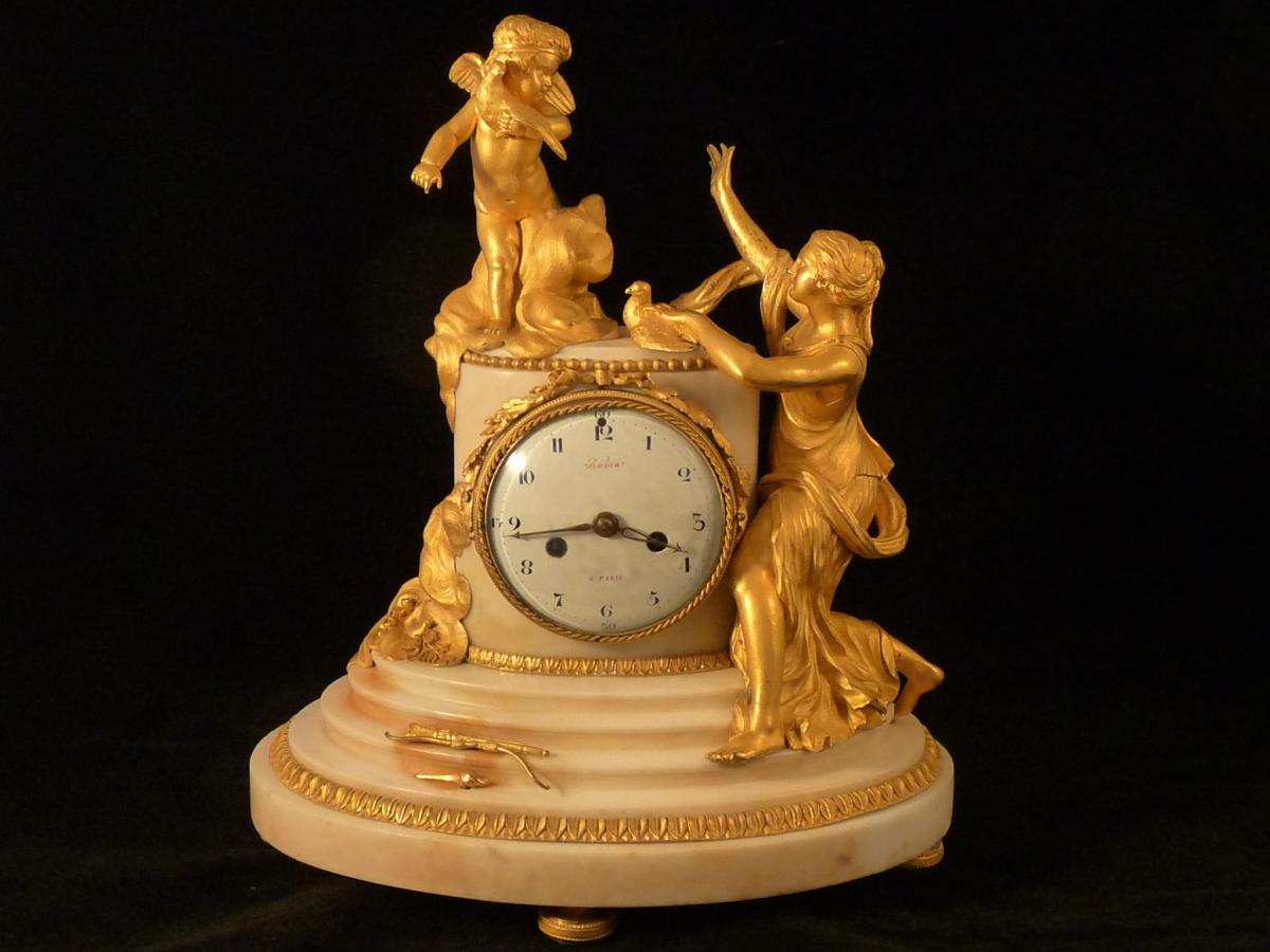 Pendule D’époque Louis XVI Signée Robin