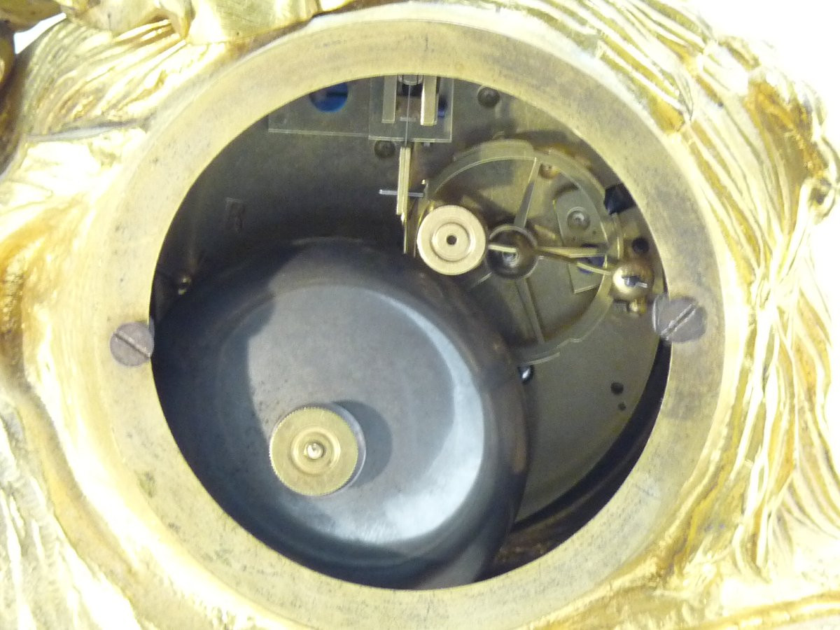 Napoleon III Period Snail Clock-photo-4