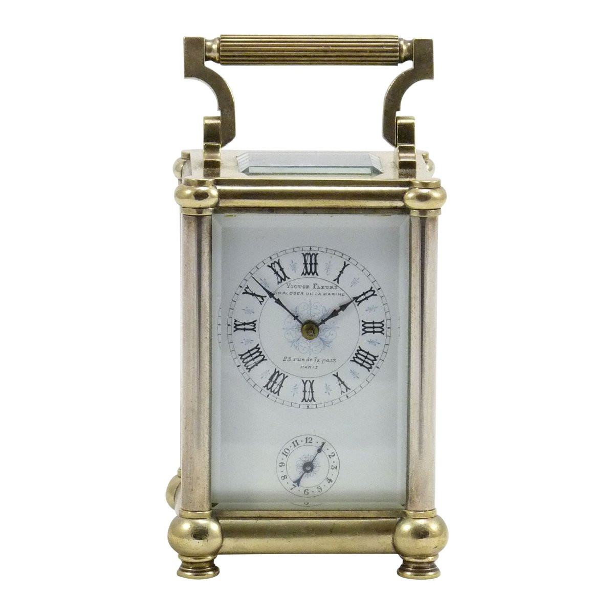 Victor Fleury, Naval Clockmaker, Carriage Clock-photo-2