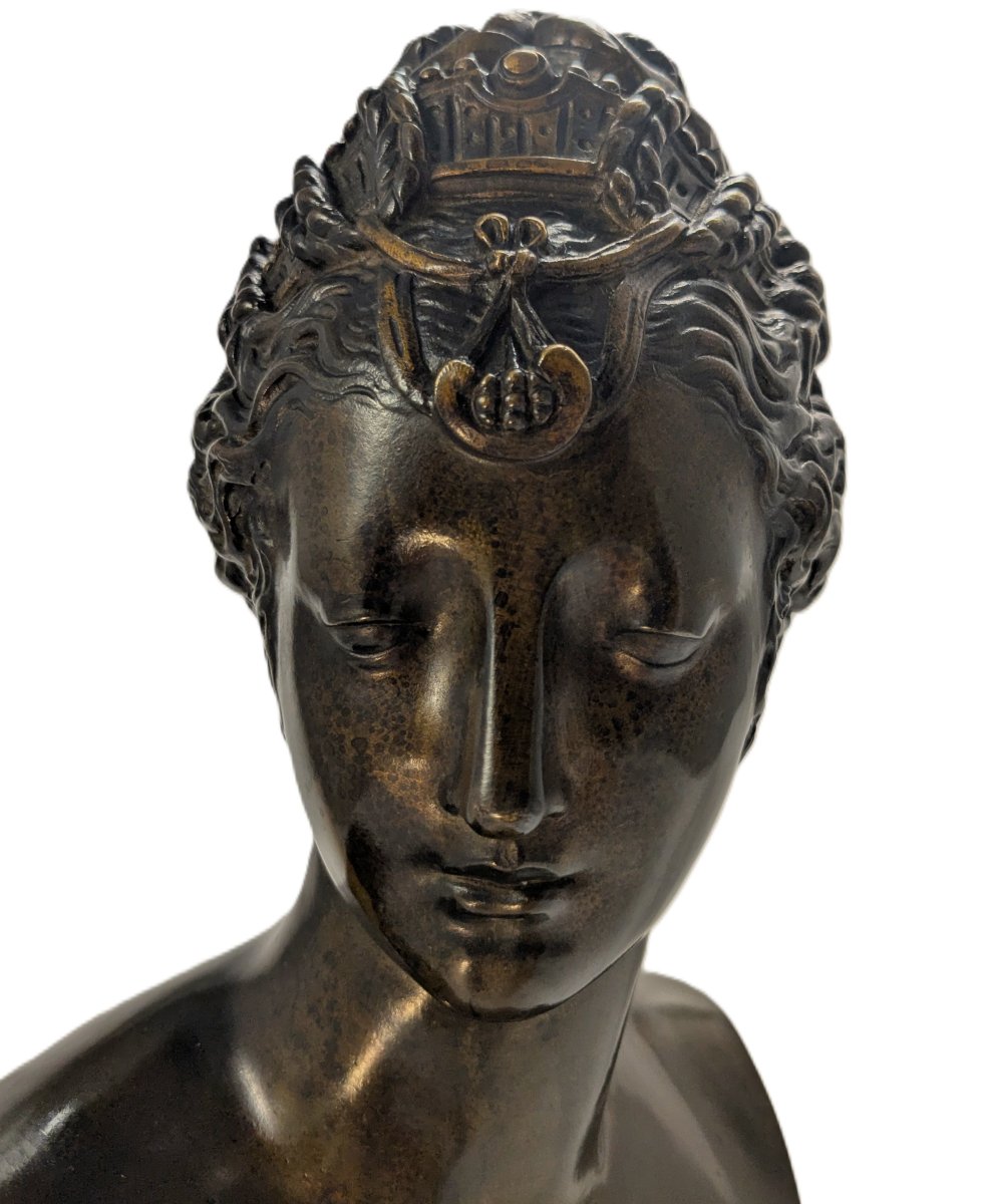 Buste de Diane de Poitiers en bronze-photo-2