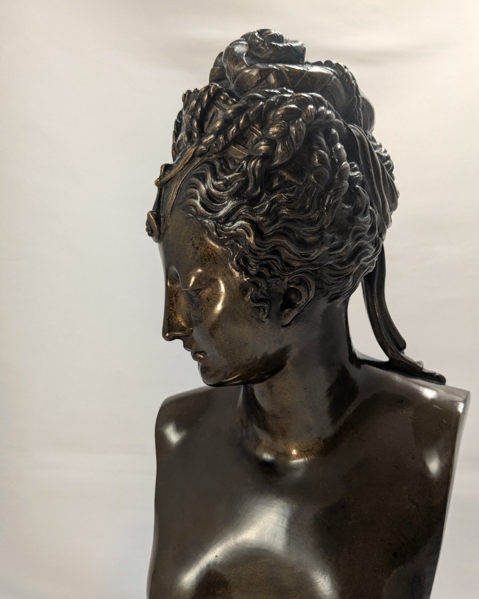 Buste de Diane de Poitiers en bronze-photo-5