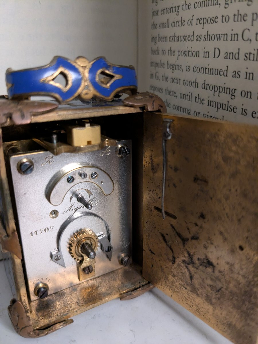 A Miniature Carriage Clock By Le Roy & Fils-photo-1