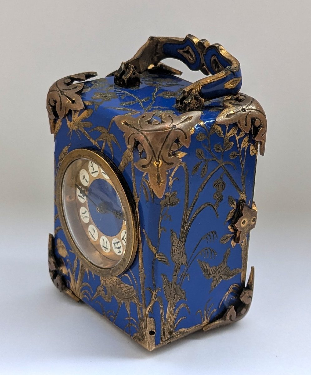 A Miniature Carriage Clock By Le Roy & Fils-photo-2