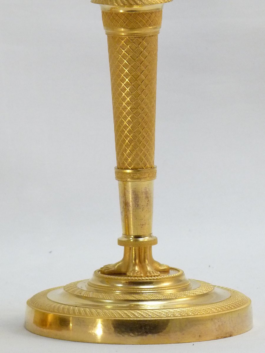 Paire de flambeaux, modèle de Claude Galle, époque Empire-photo-1