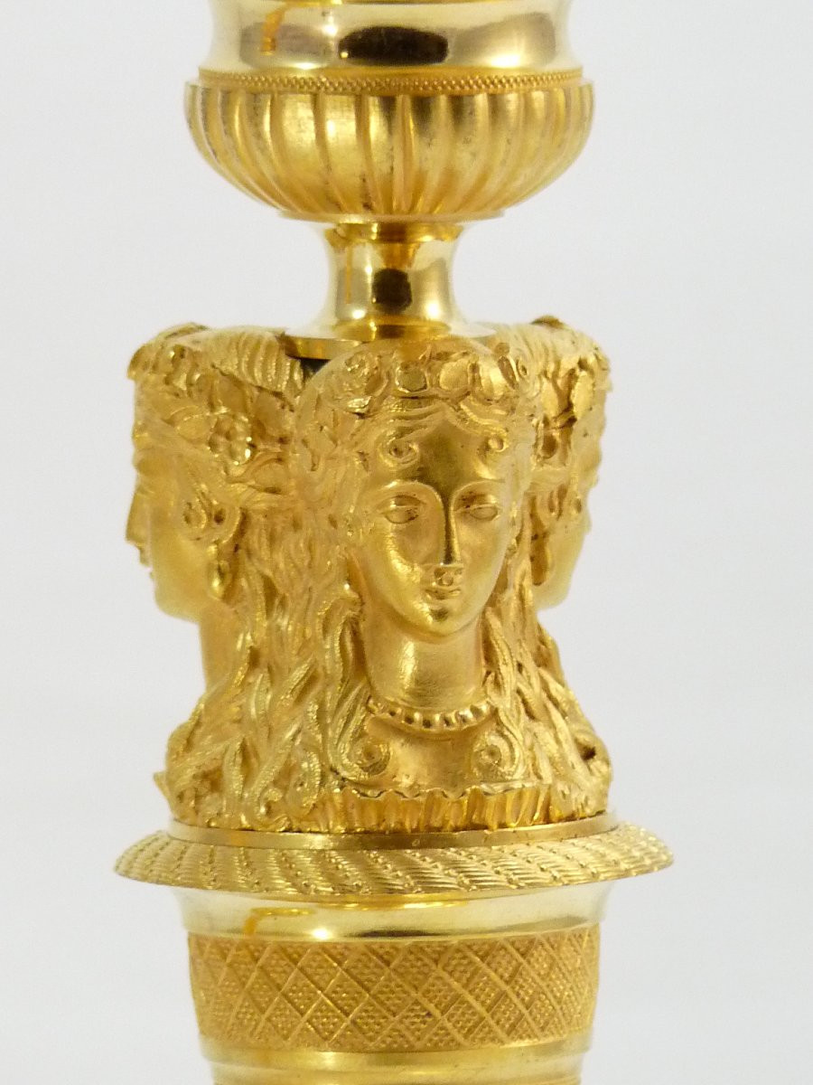 Paire de flambeaux, modèle de Claude Galle, époque Empire-photo-6