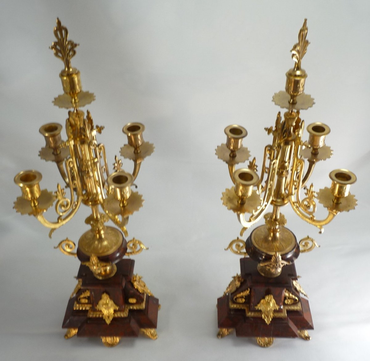 Paire de candélabres Napoléon III-photo-2