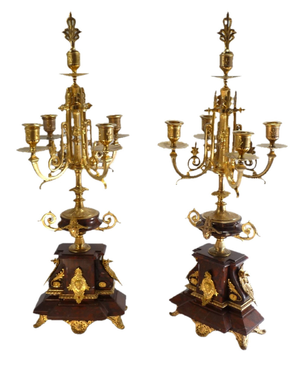 Paire de candélabres Napoléon III