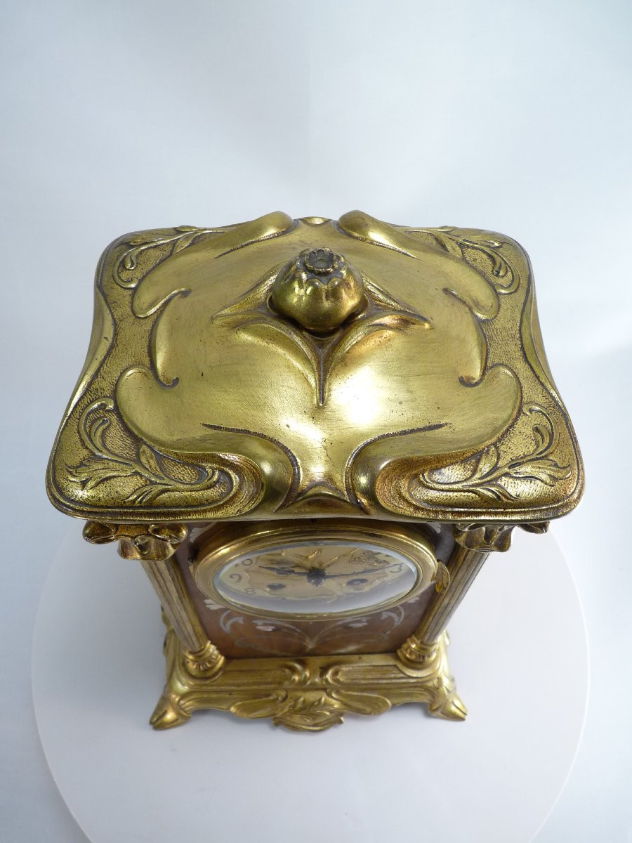 Pendule Art Nouveau "aux nénuphars"-photo-4