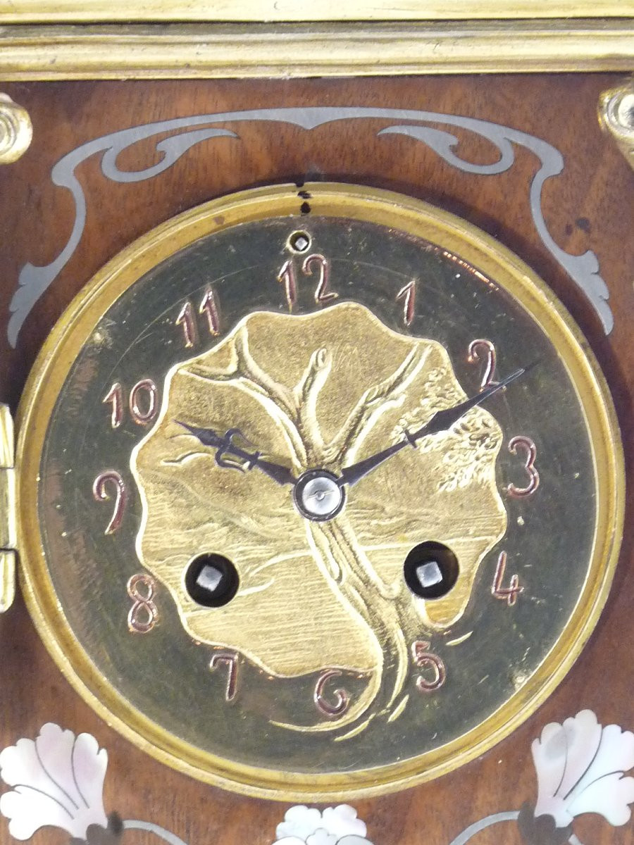 Pendule Art Nouveau "aux nénuphars"-photo-1