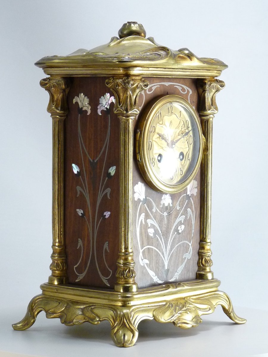 Pendule Art Nouveau "aux nénuphars"-photo-2