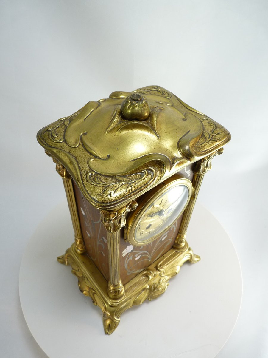 Pendule Art Nouveau "aux nénuphars"-photo-5