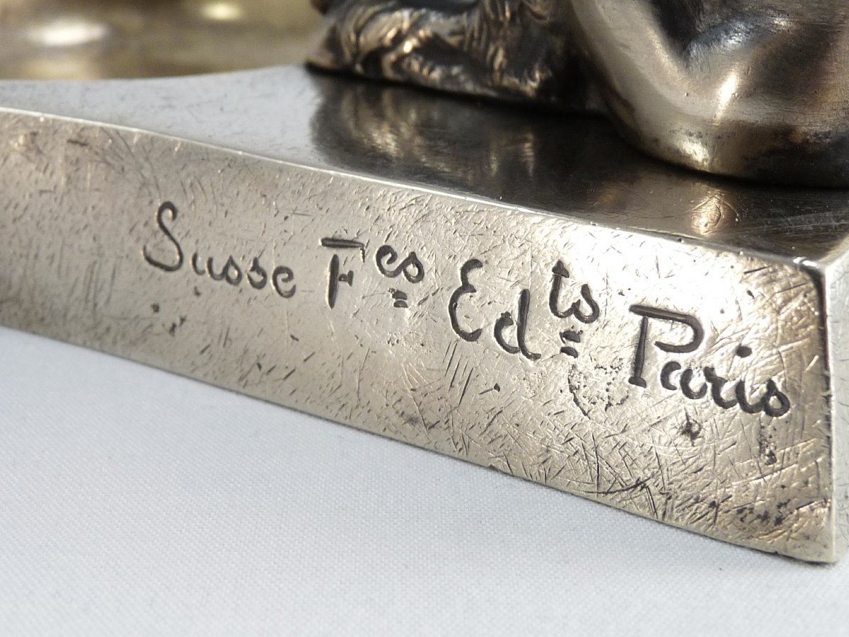 Bronze argenté par Paul Silvestre-photo-3
