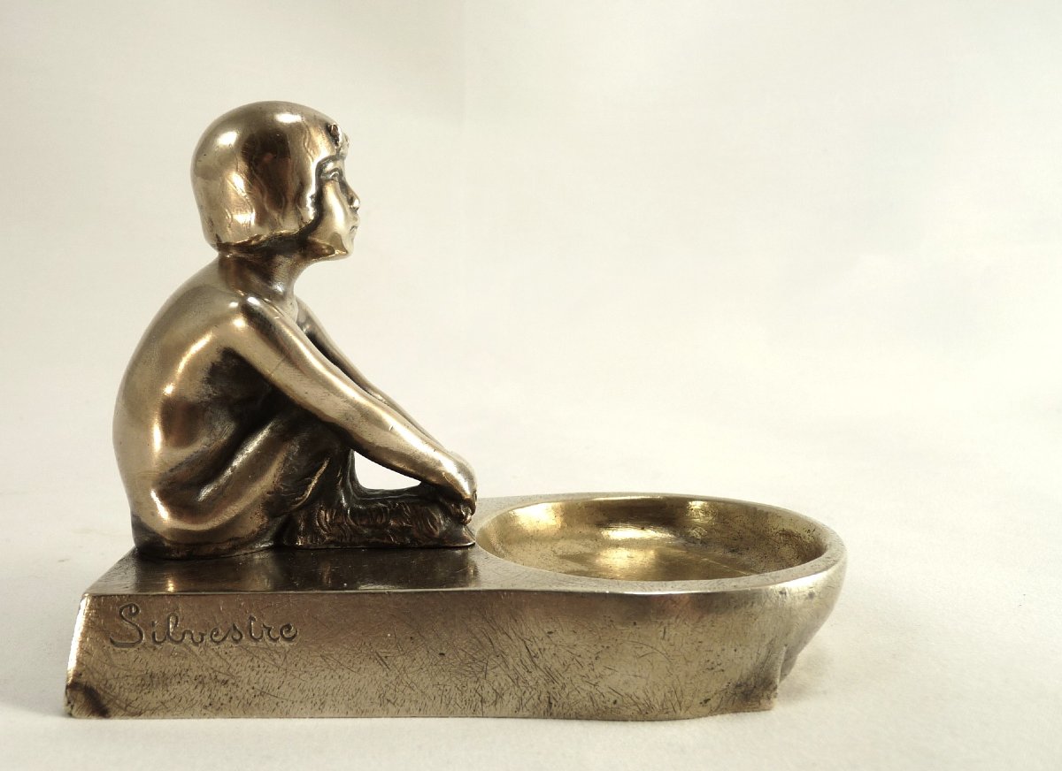 Bronze argenté par Paul Silvestre-photo-1