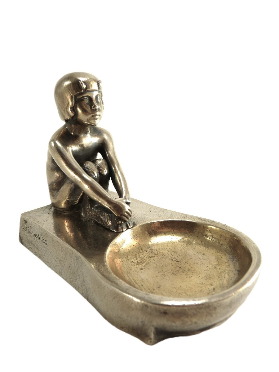 Bronze argenté par Paul Silvestre-photo-4