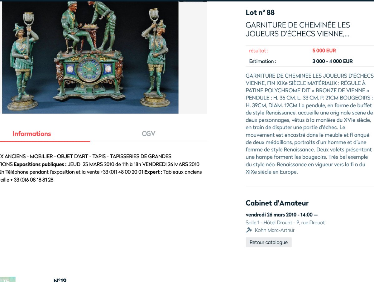 Garniture de chemin&eacute;e Henri III et ses mignons-photo-4