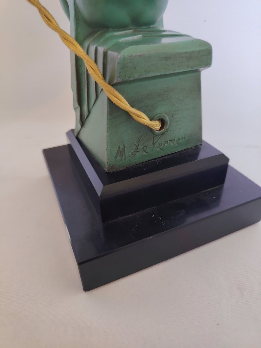 "delassement" Lamp By Max Le Verrier-photo-2