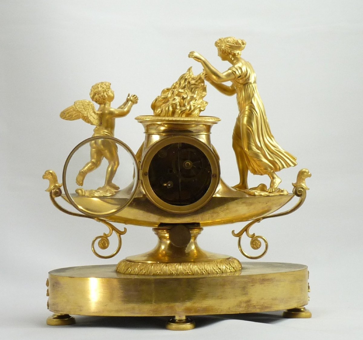 Pendule Directoire Vénus et Cupidon-photo-5