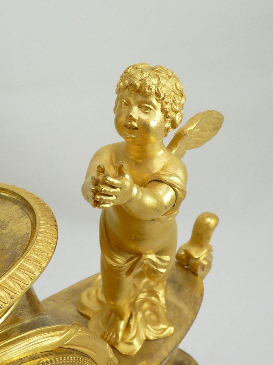 Pendule Directoire Vénus et Cupidon-photo-7