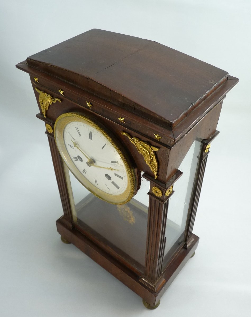 Four Glass Clock Early XIXc-photo-8