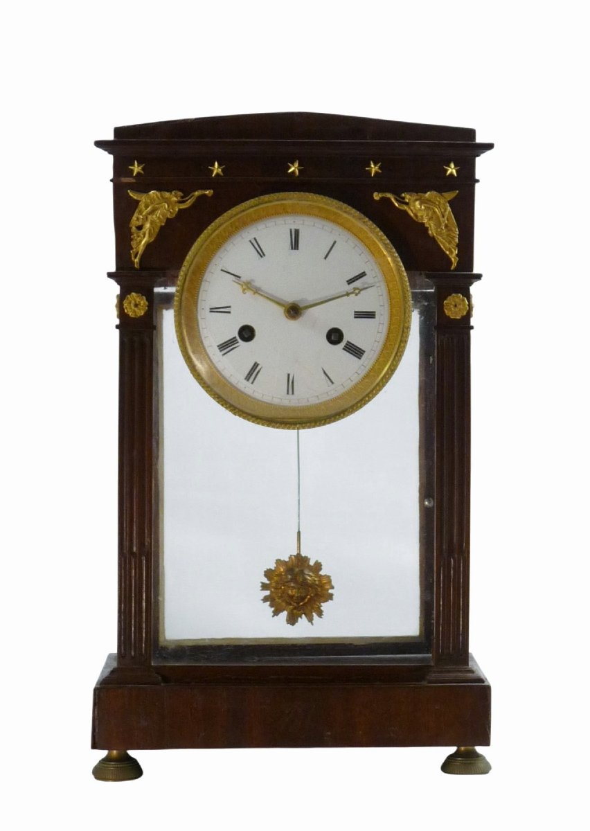 Four Glass Clock Early XIXc