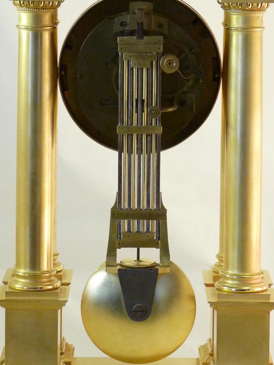 Regulator Clock Signed Bled Central Second Hand Pinewheel Escapment-photo-4