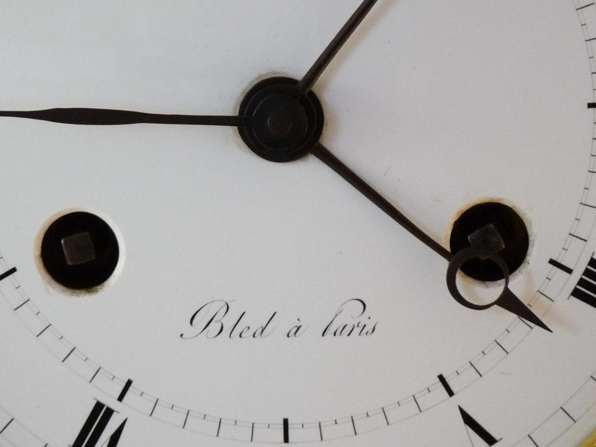Regulator Clock Signed Bled Central Second Hand Pinewheel Escapment-photo-6