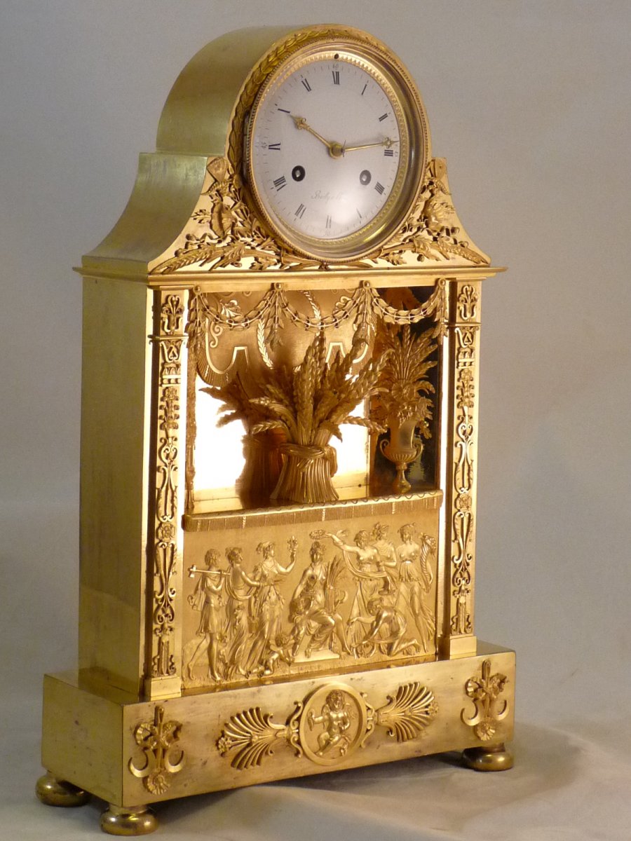 Exceptionnelle Pendule Empire -photo-3