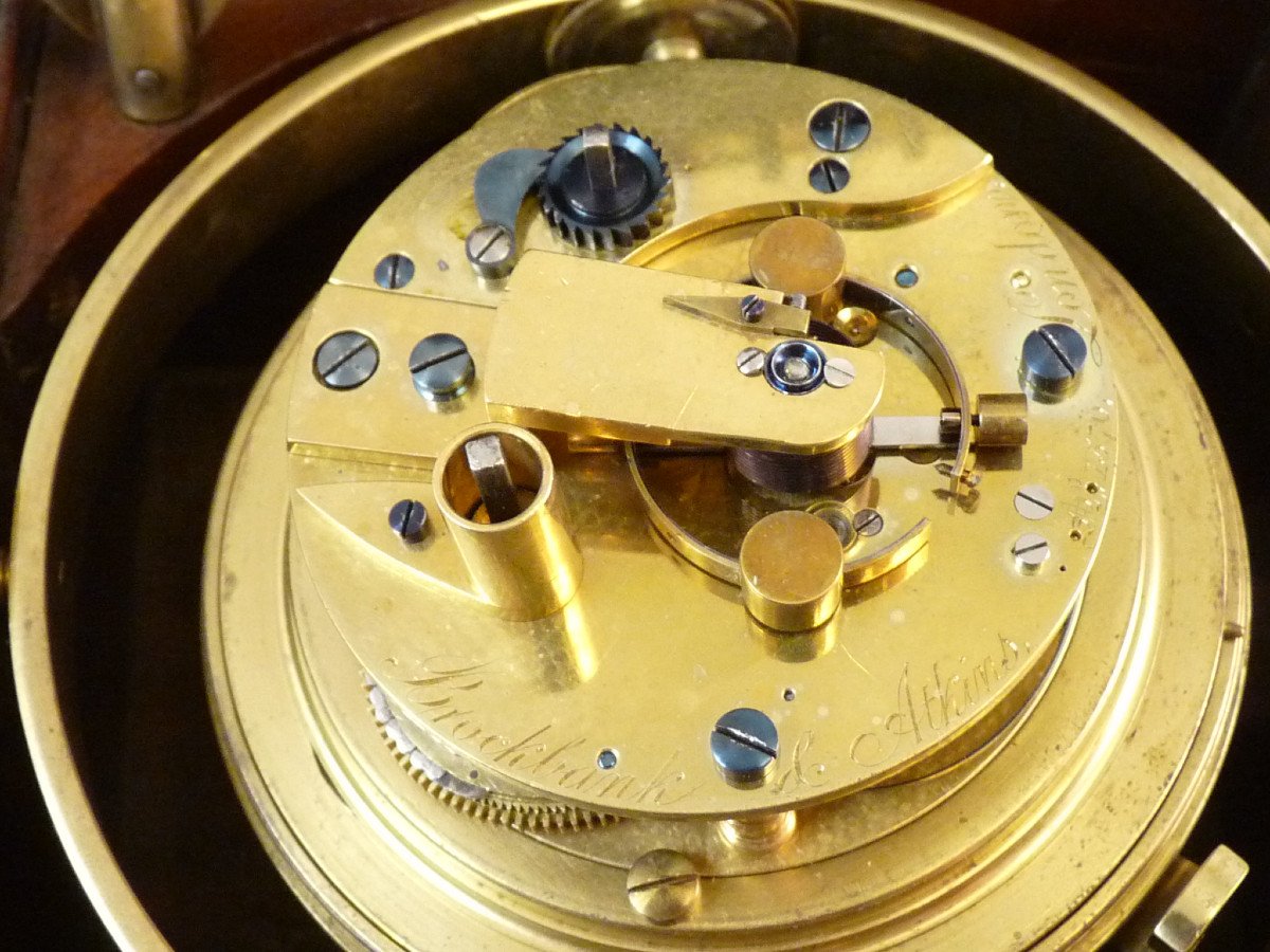 Chronomètre De Marine Brockbank & Atkins n°1570 Vers 1850-photo-4