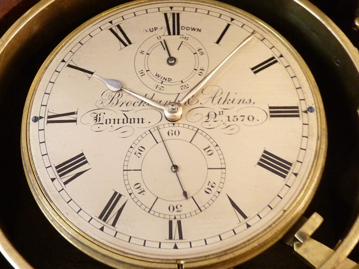 Chronomètre De Marine Brockbank & Atkins n°1570 Vers 1850-photo-5