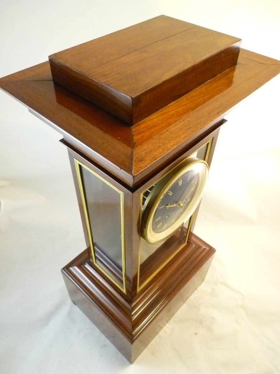 Table Regulator Mahogany And Gilt Bronze -photo-5