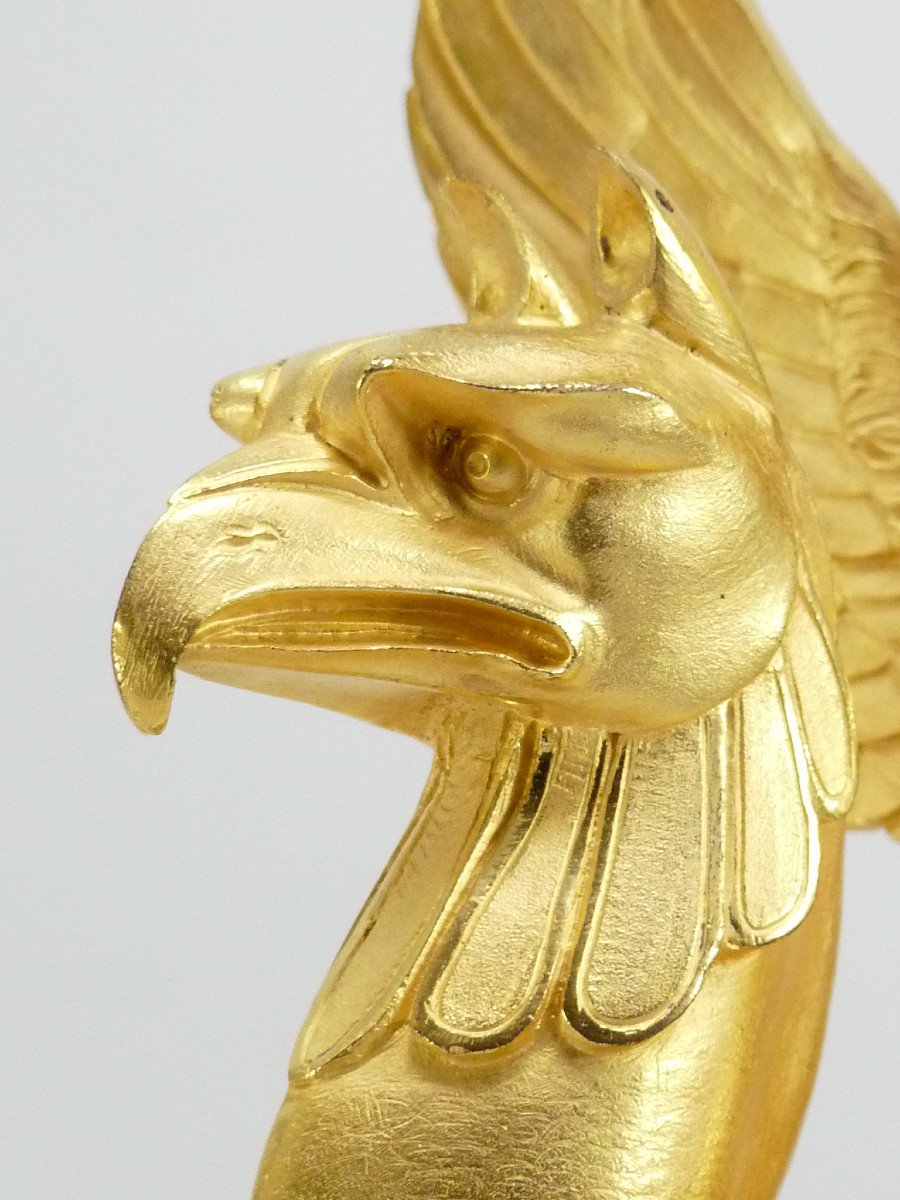  Exceptional Early 19th Century Clock Musician Cupid Riding A Griffin-photo-2