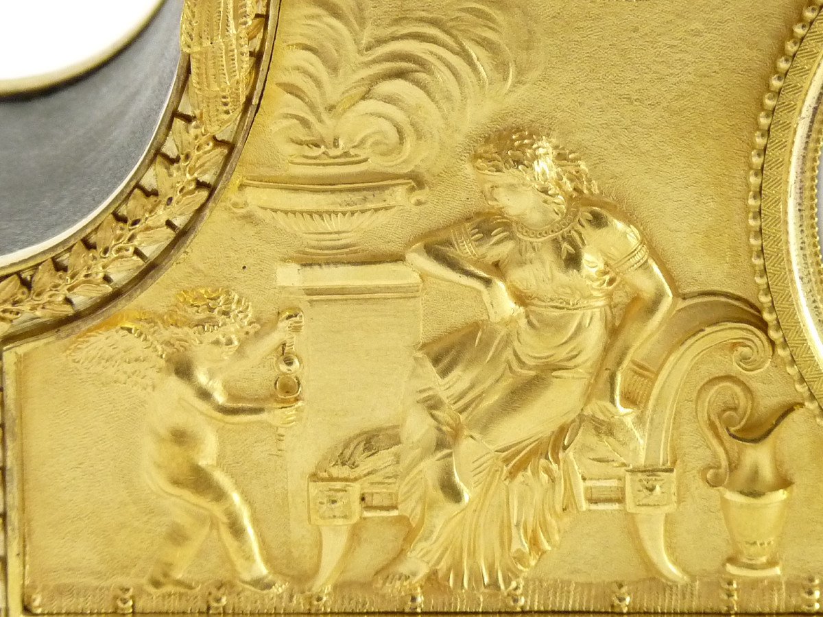 Deverberie  "joséphine" Empire Clock-photo-2
