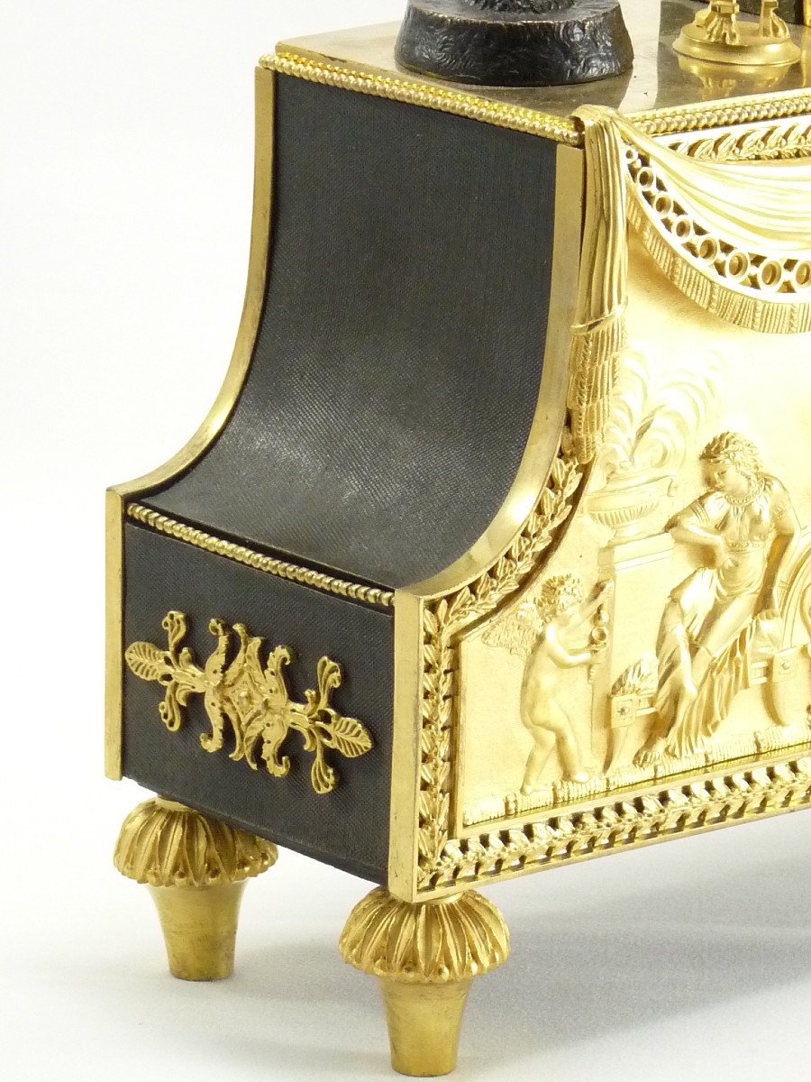 Deverberie  "joséphine" Empire Clock-photo-5