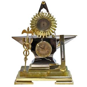 Anvil Shape Clock, Weather Station 1890