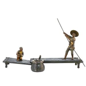 Japanese Bronze In The Style Of Miyao