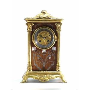 Art Nouveau "water Lilies" Clock
