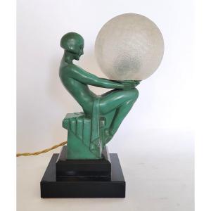 Lampe "délassement" par Max le Verrier