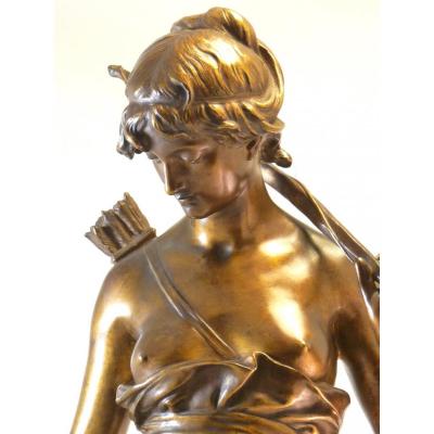 "diane's Nymph" By Eugène Aizelin Cast By Barbedienne 