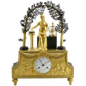 Deverberie Pendule "Joséphine" d'époque Empire