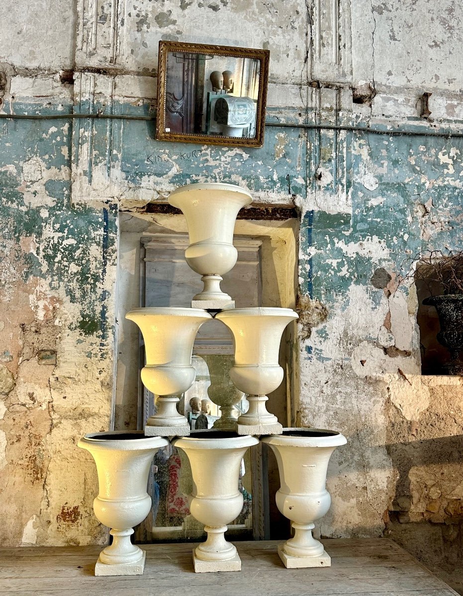 Suite Of Six Medici Vases Model