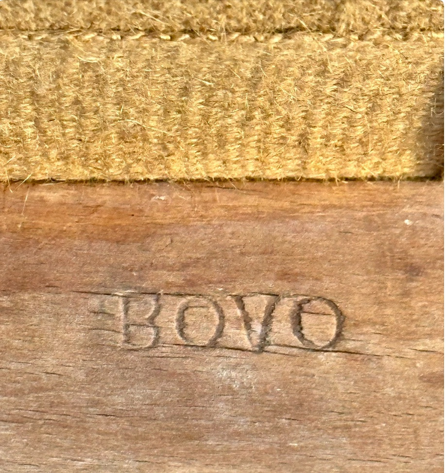Canapé d'alcôve d'époque Louis XV estampillé BOVO-photo-1