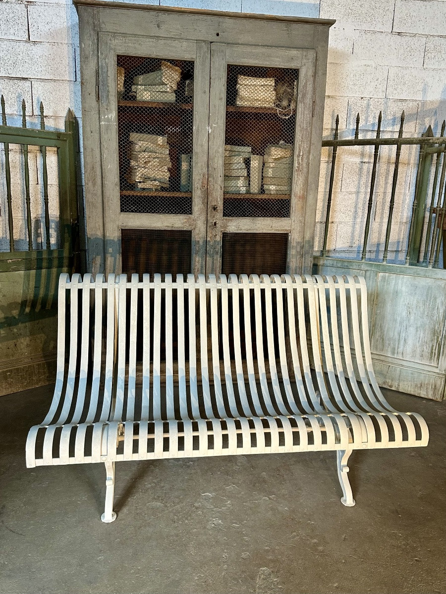 Banc de parc fin XIX ème-photo-2