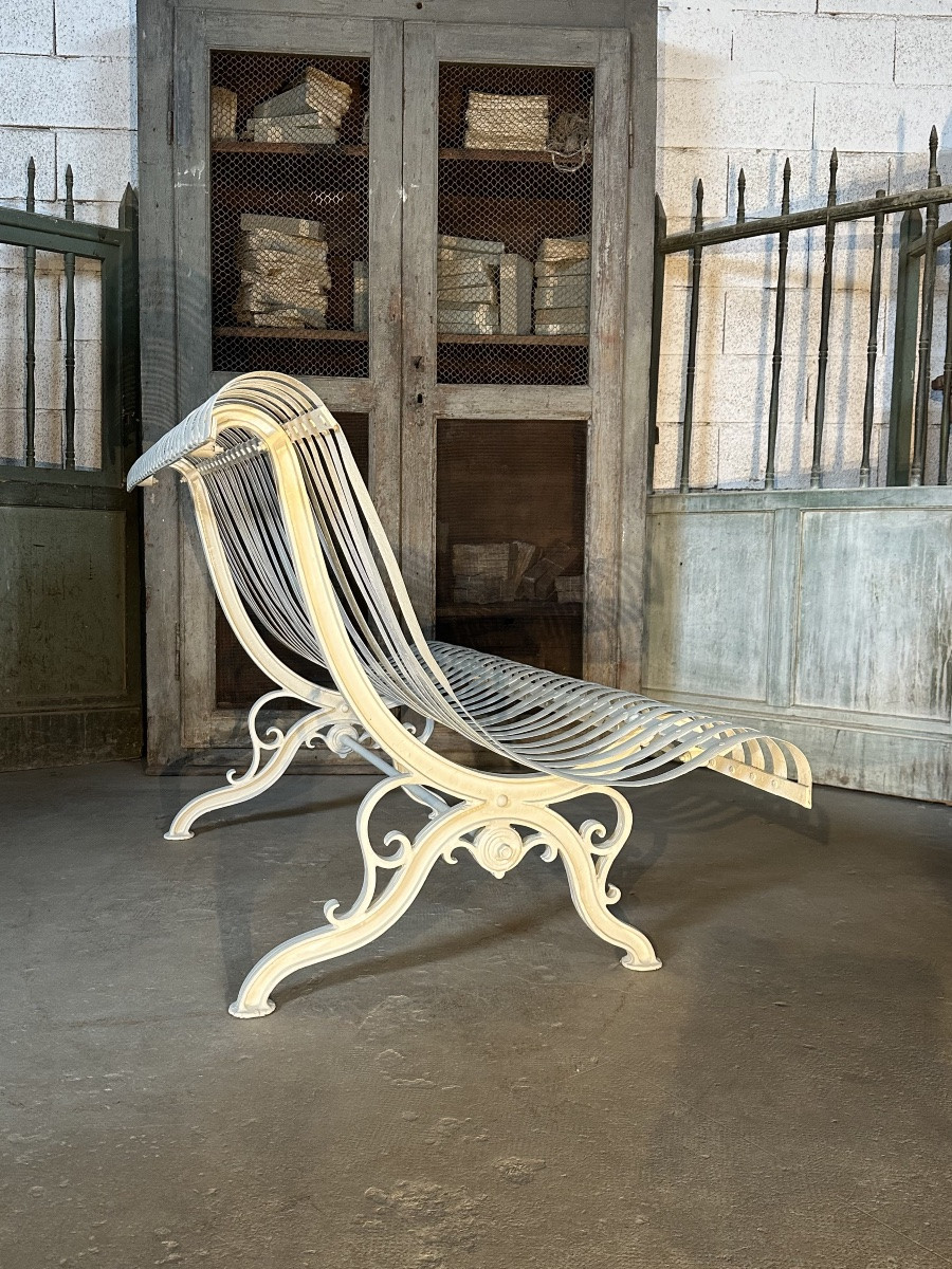 Banc de parc fin XIX ème-photo-2