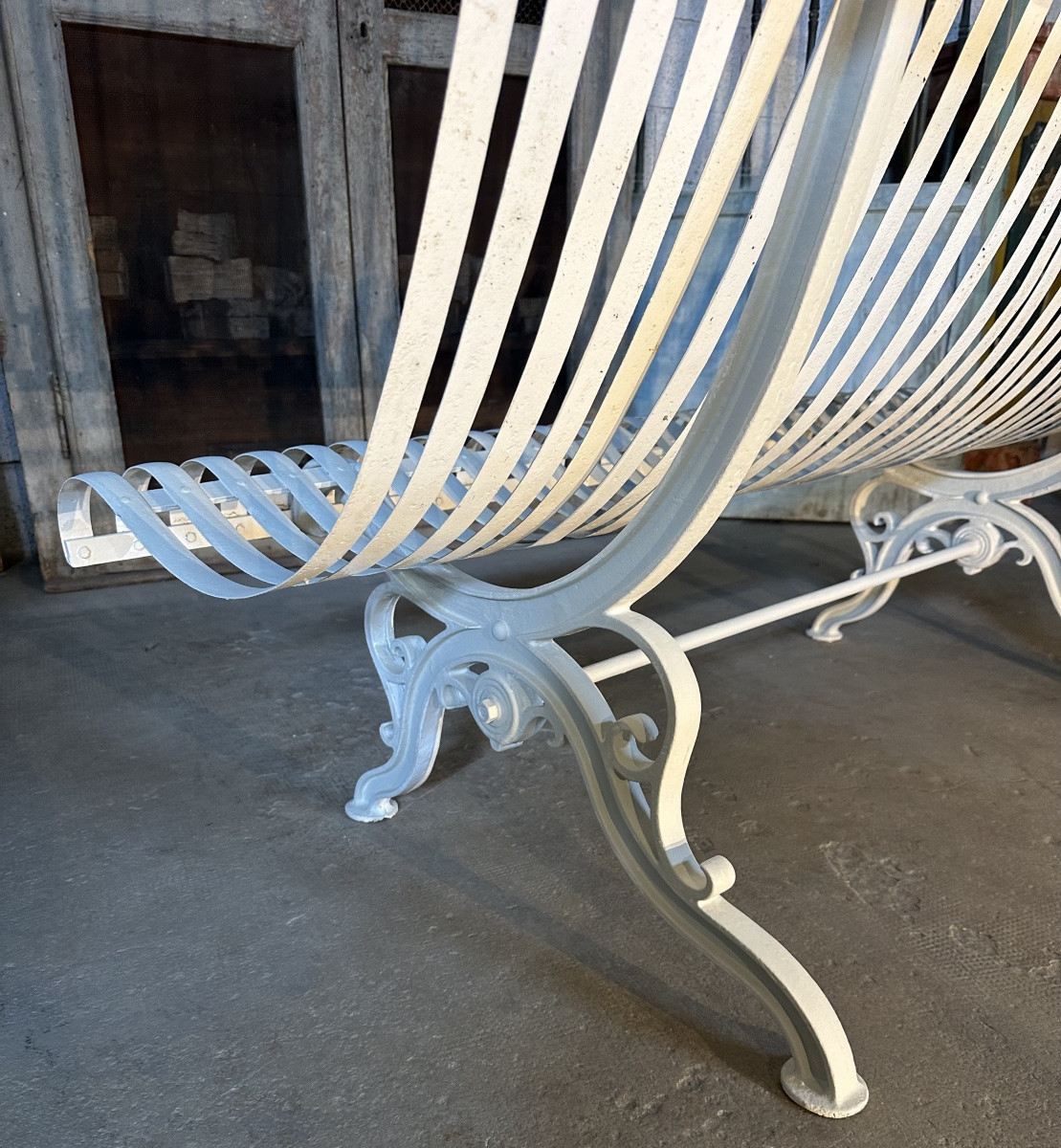 Banc de parc fin XIX ème-photo-5