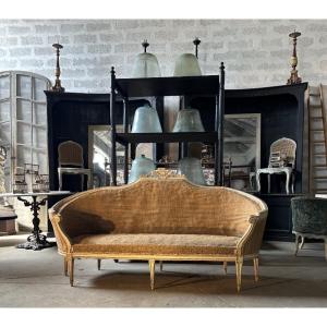 Louis XVI Wicker Sofa
